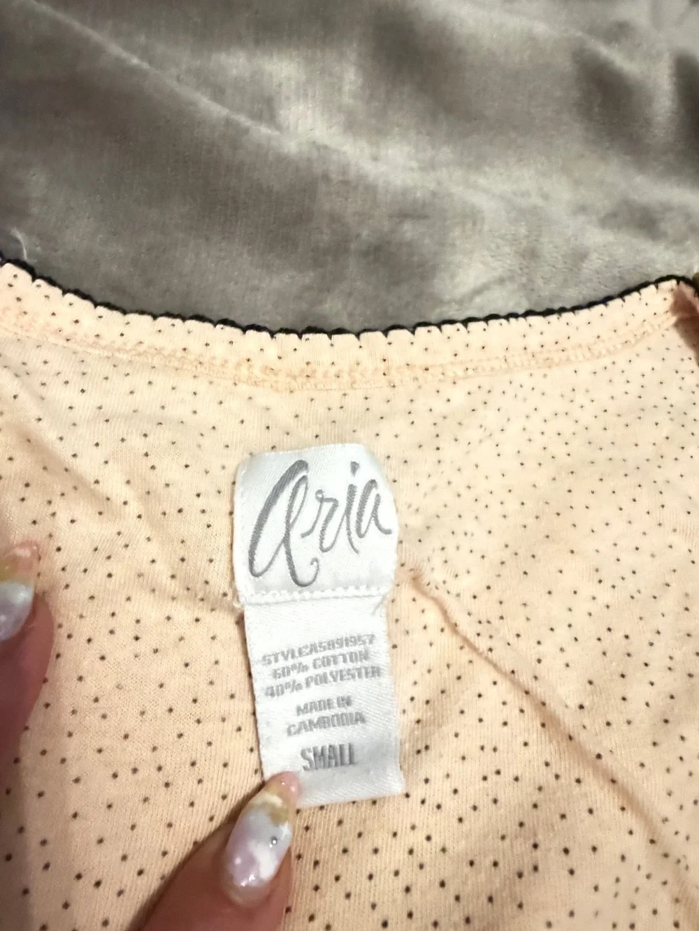 Aria Cream Sleeveless Tank Nightgown with Button Accent
